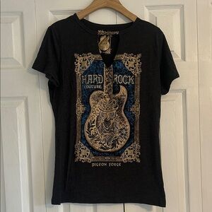 Hard Rock Gray Graphic T-Shirt